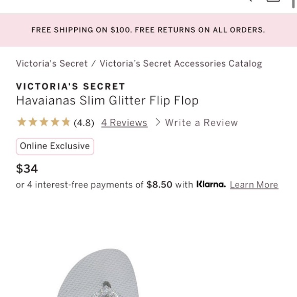 Havaianas Slim Glitter Flip Flop - Picture 5 of 6